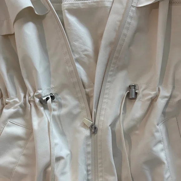 BR STANDARD Cream Hooded Jacket Raincoat sz l - Picture 3 of 8
